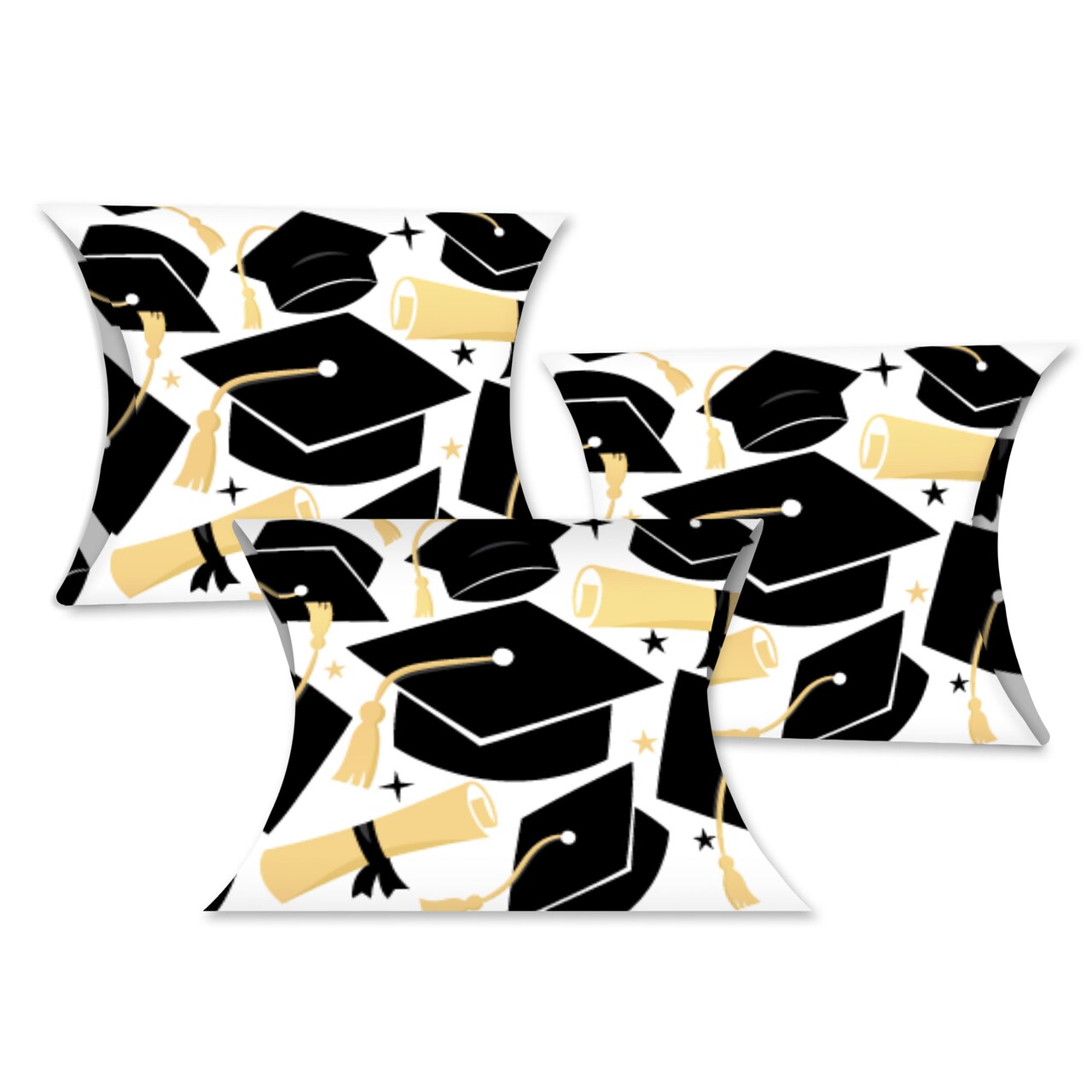 Big Dot of Happiness Goodbye High School, Hello College - Favor Gift Boxes - Graduation Party Petite Pillow Boxes - Set of 20